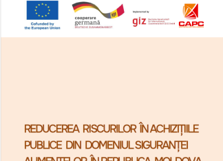 (Română) Policy Brief ”Reducerea riscurilor în achizițiile publice din domeniul siguranței alimentelor în Republica Moldova”