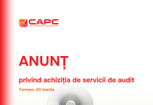 (Română) Anunț privind achiziția de servicii de audit