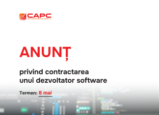 (Română) ANUNȚ privind contractarea unui dezvoltator software
