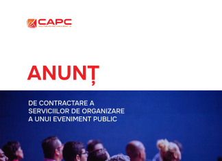 ANUNȚ (prelungit) de contractare a serviciilor de organizare a unui eveniment