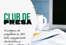 (Română) Anunț club de presă despre avertizorii de integritate